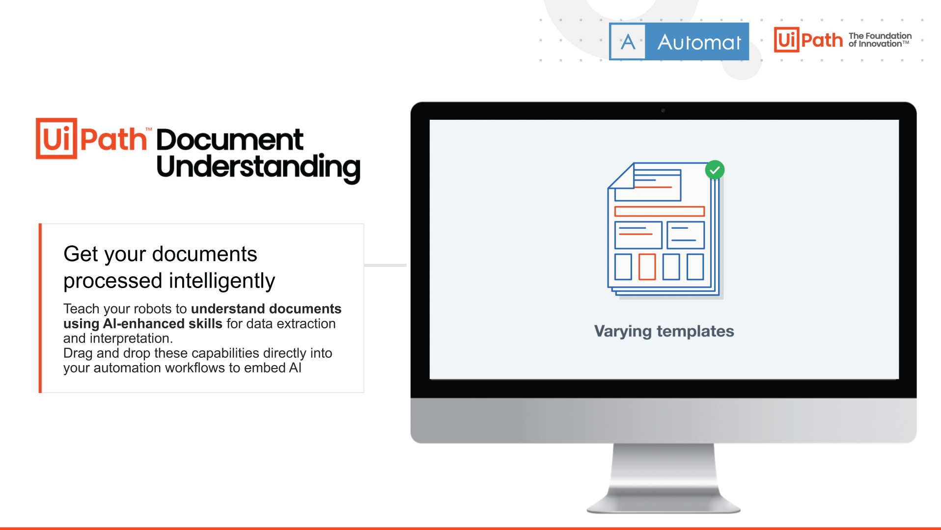 การทำงานของ DocPath จาก Platform UiPath Document Understanding