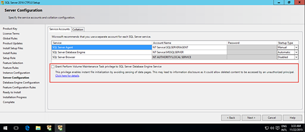 Server Configuration