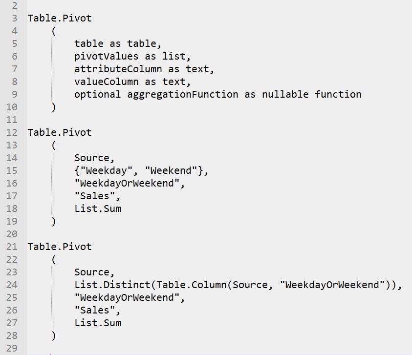 การทำ Pivot เพื่อแปลงให้แถวกลายเป็นคอลัมน์