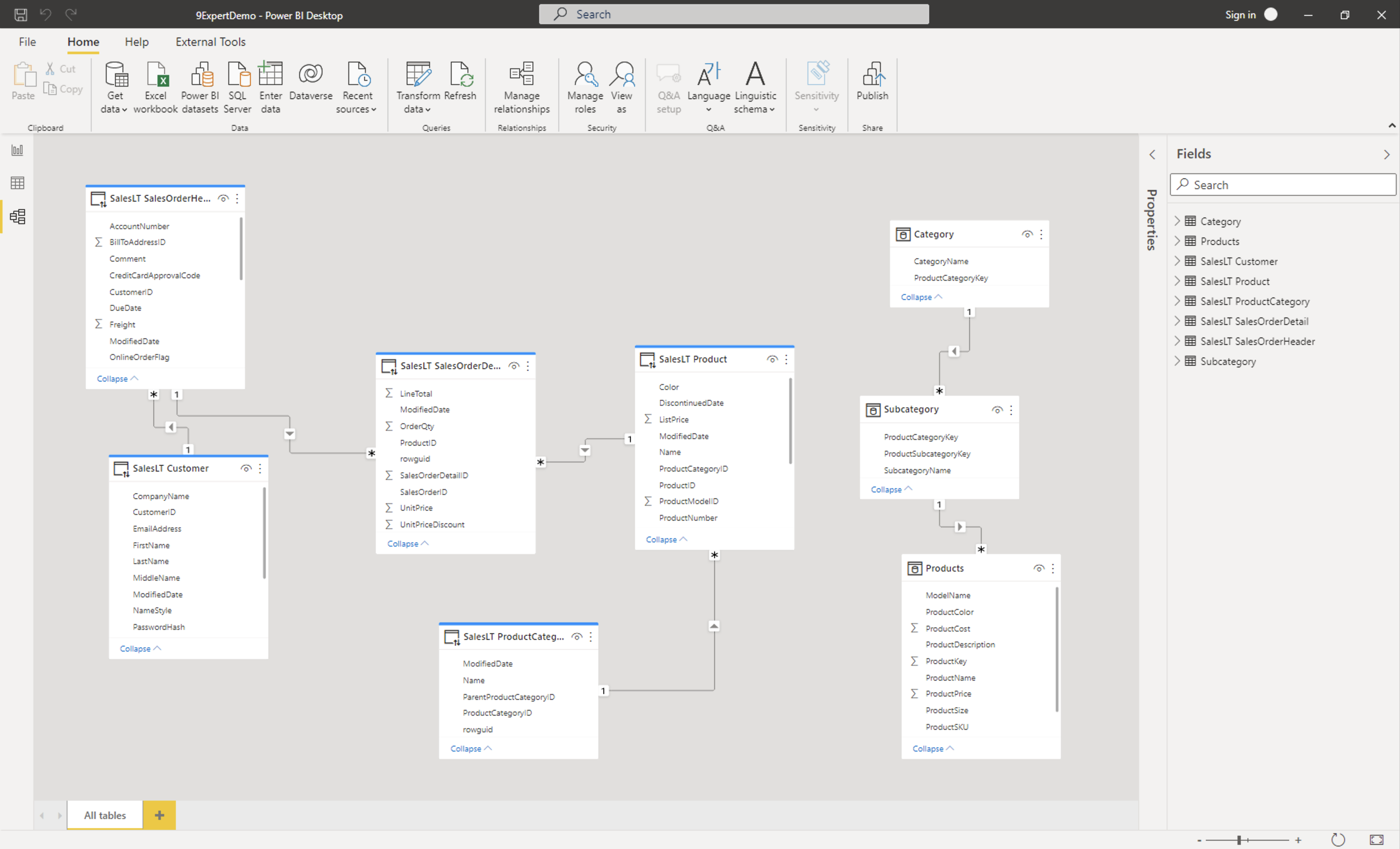 Composite Mode เป็นการผสมระหว่าง Direct Query กับ Import