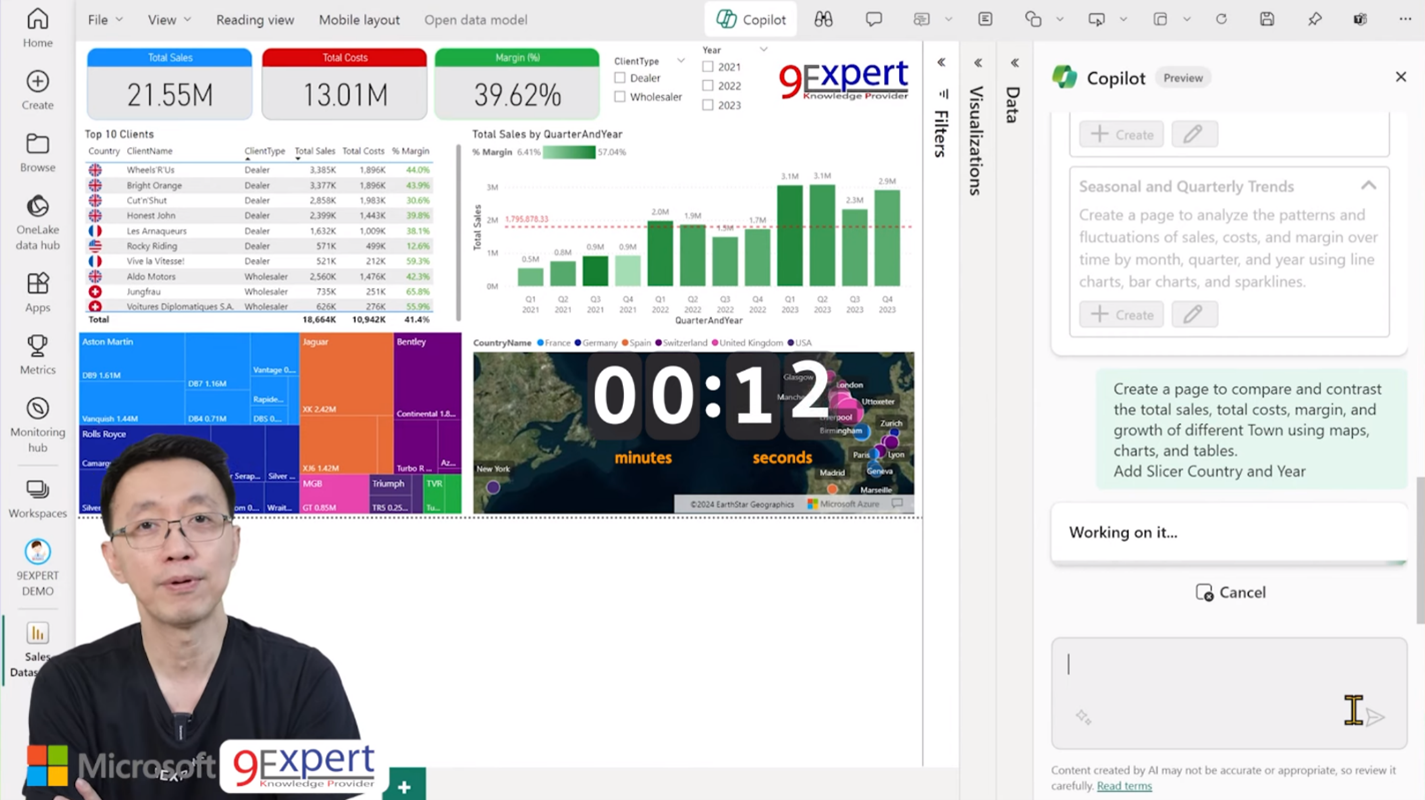 Copilot บน Power BI Service