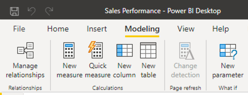 การสร้าง การคำนวณใน Power BI Desktop