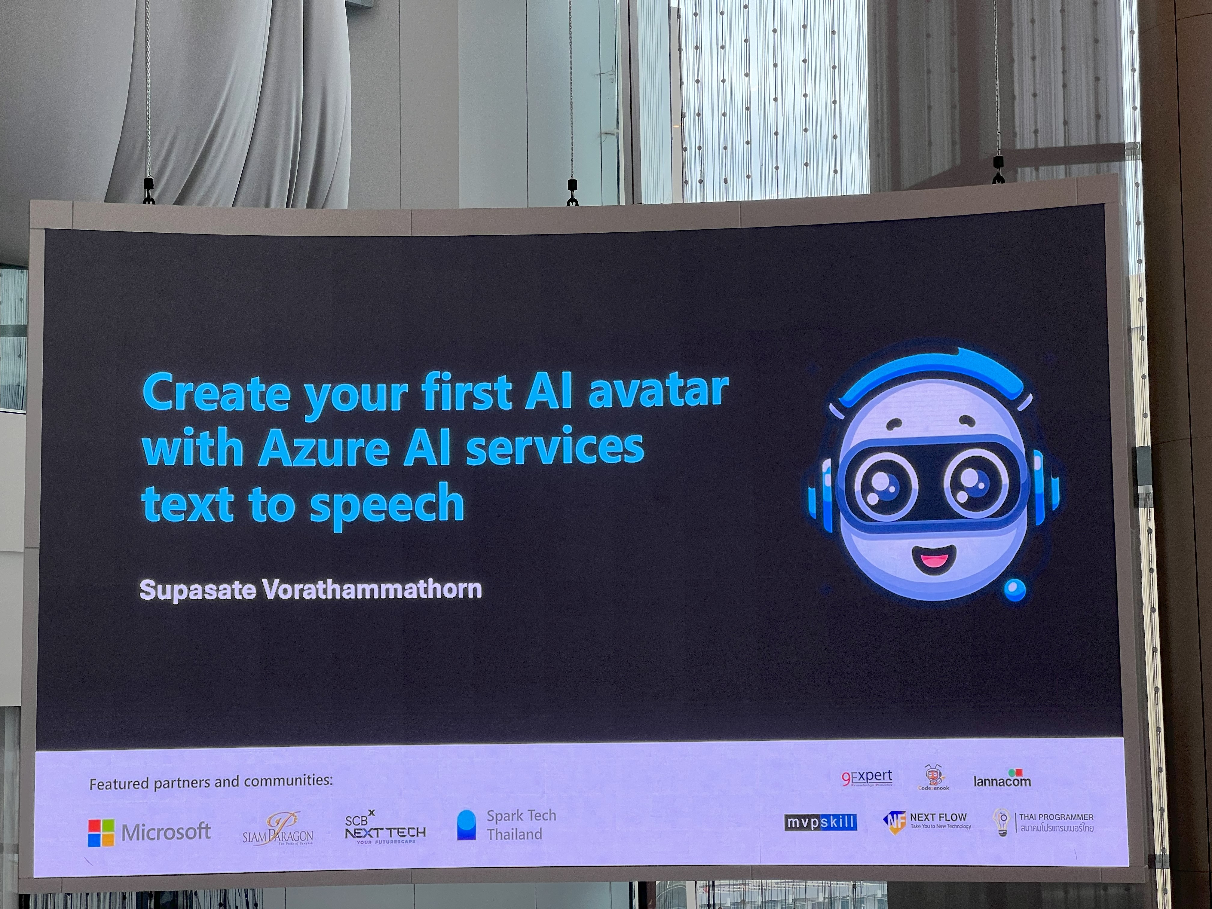 การสร้าง AI avatar ด้วย text to speech จาก Azure AI services