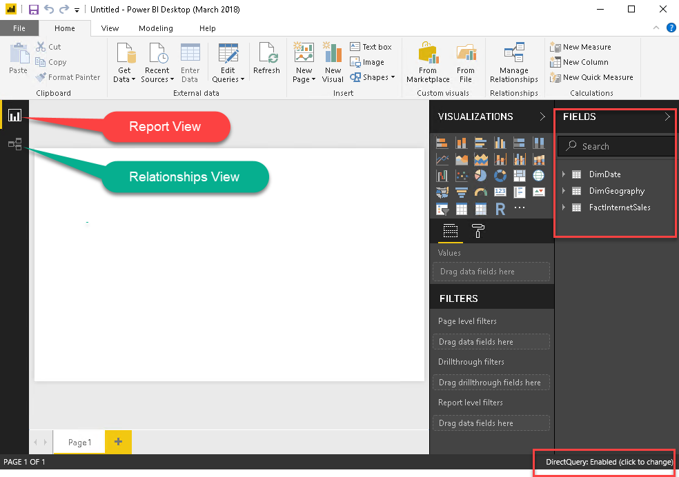 Data Model ภายใน Power BI Desktop