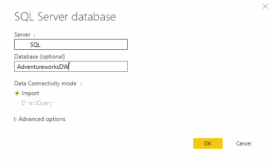 Get Data จาก Power BI Desktop เชื่อมต่อไปยัง Data Source