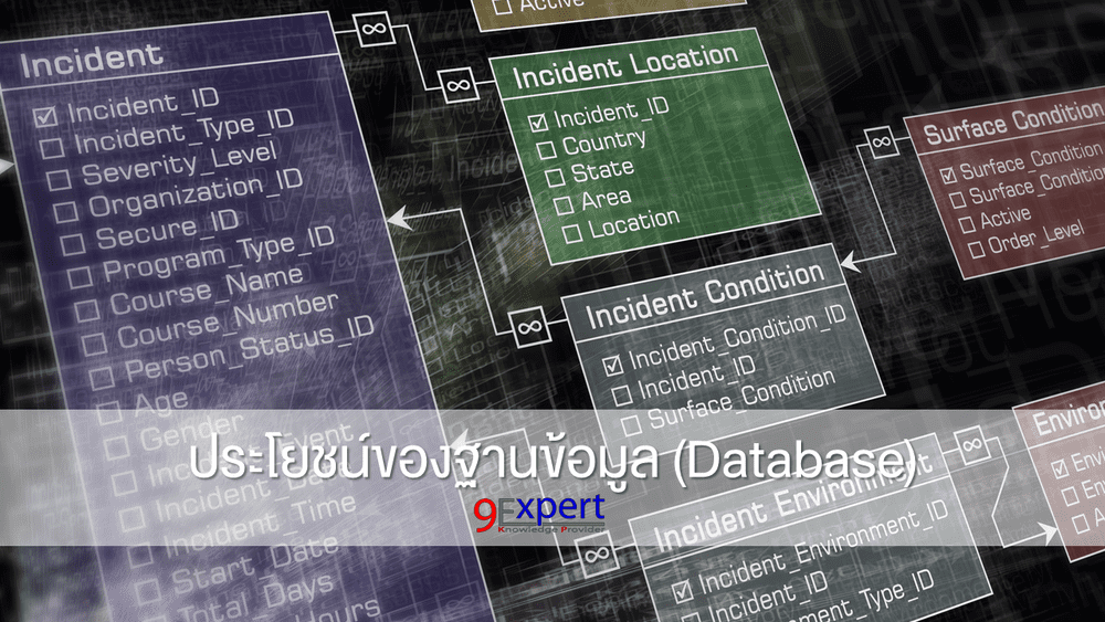 ประโยชน์ของฐานข้อมูล (Database) 