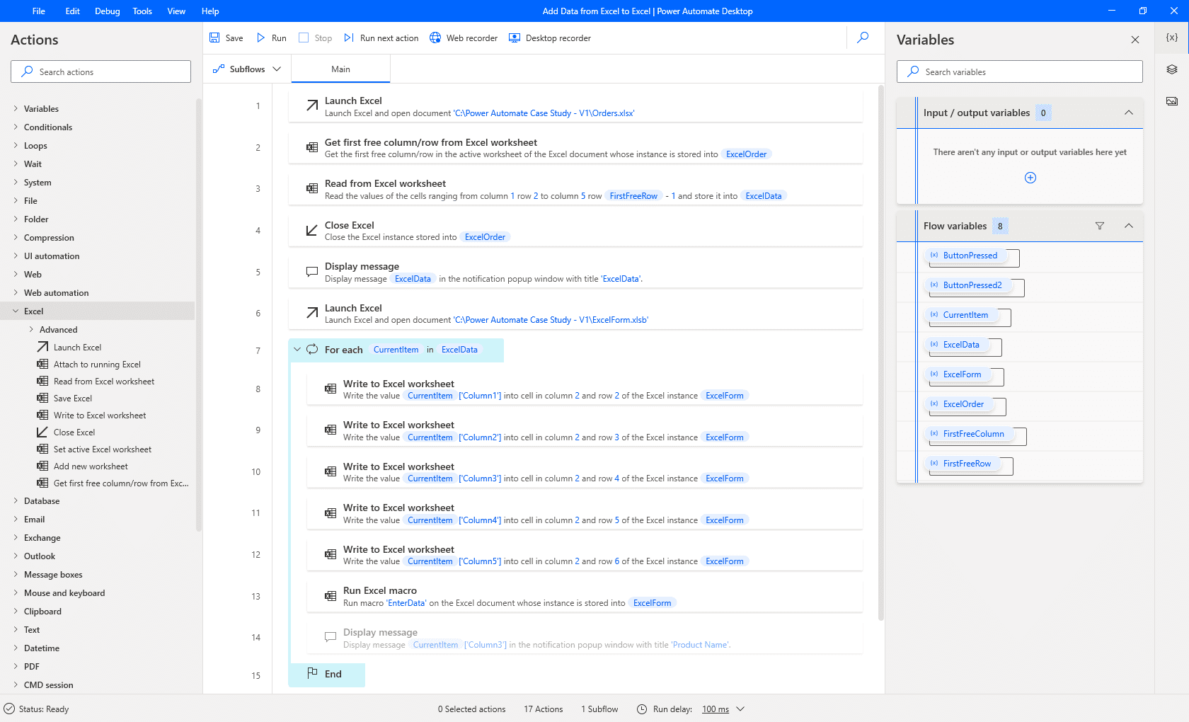 Power Automate Desktop ไว้สร้าง Workflow สำหรับควบคุม เครื่อง