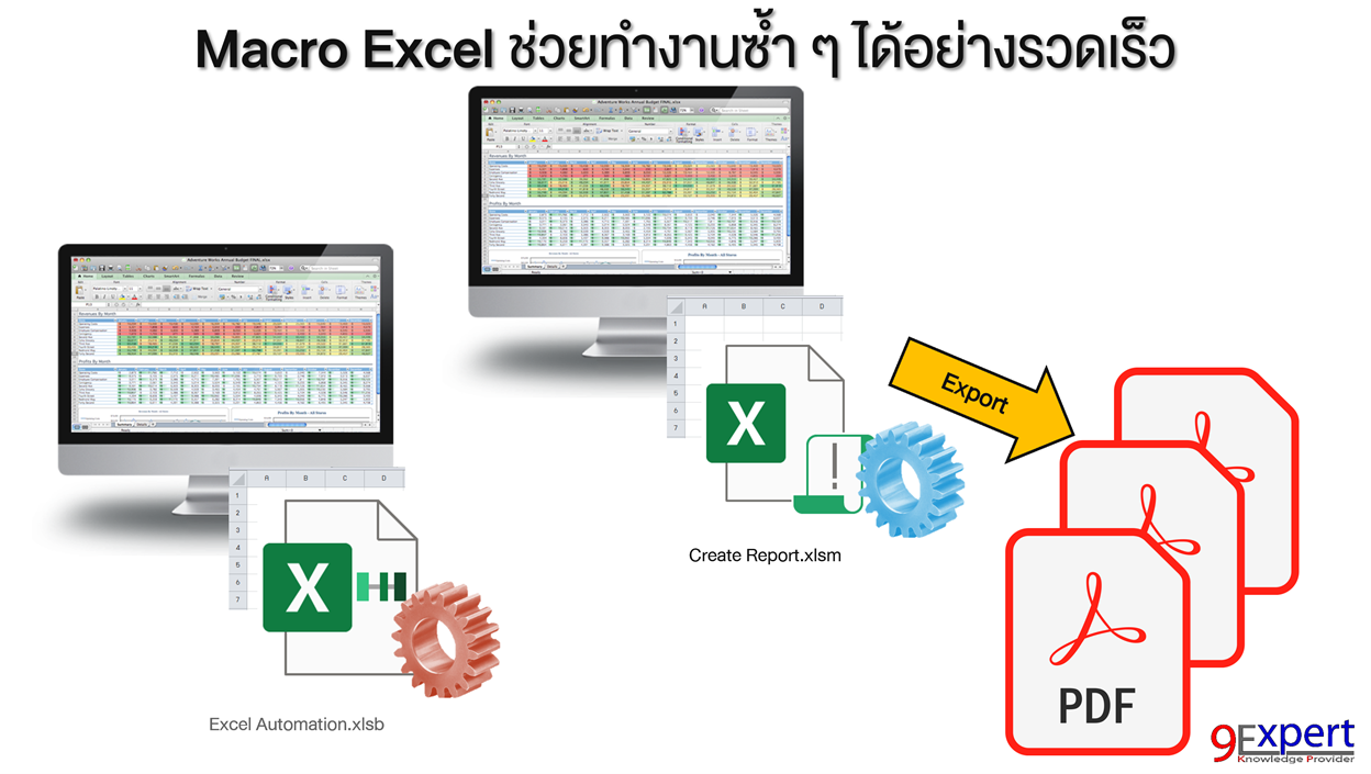 งาน Excel อัตโนมัติ ด้วย Macro Excel เพื่อทำงานซ้ำ ๆ ให้รวดเร็ว