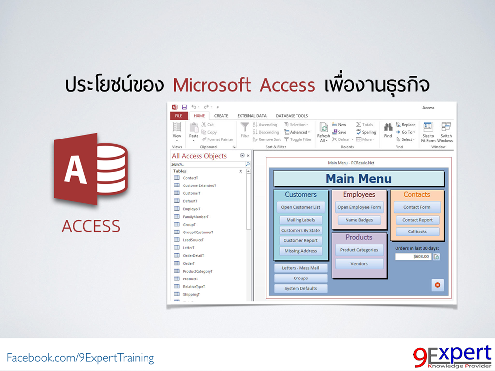 ประโยชน์ของ Microsoft Access เพื่องานธุรกิจ
