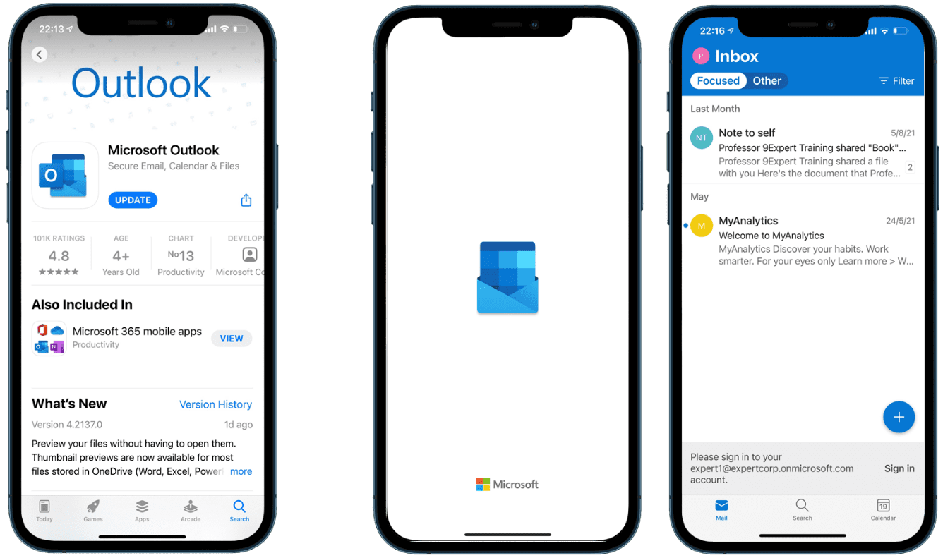 Microsoft 365 จะมี App หลายตัวที่เพิ่มความสะดวกสบายในการทำงาน ในรูปเป็น Microsoft Outlook เพื่อใช้ในการรับส่ง Email และทำ Calendar