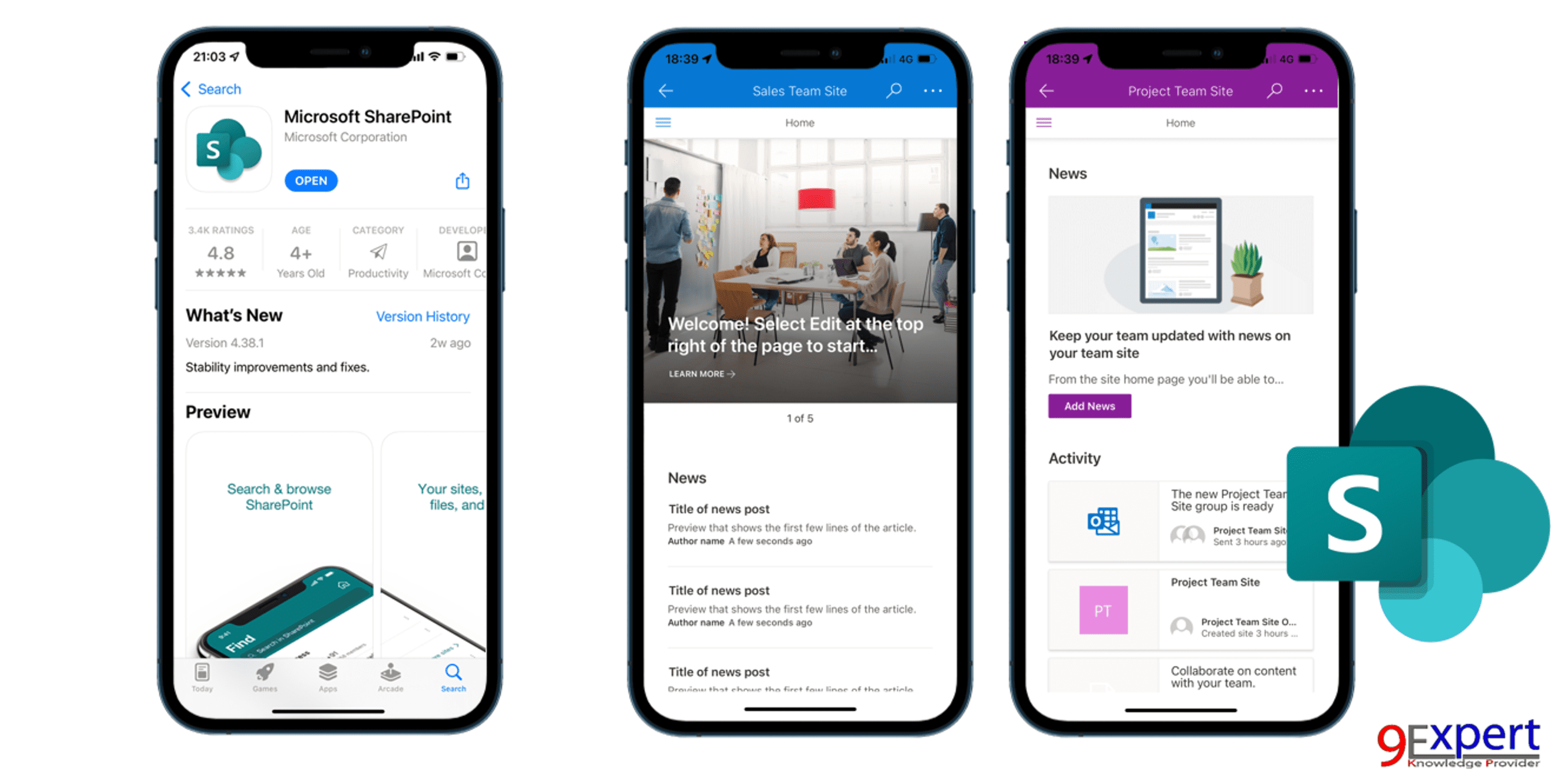 SharePoint App ที่จะแสดงผลใน Mobile และ Tablet