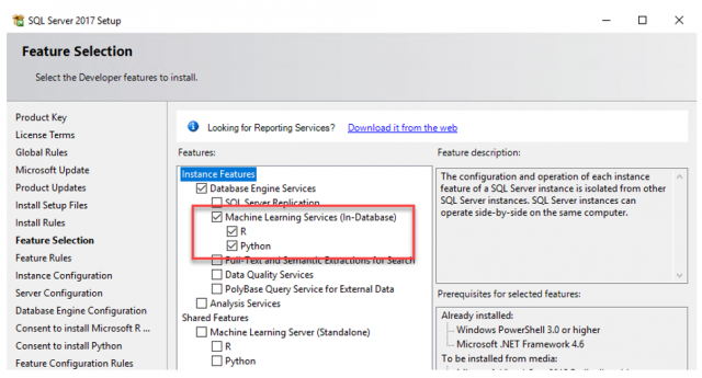 Microsoft Machine Learning Services บน Microsoft SQL Server 2017