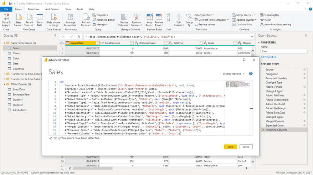 Power BI Data Prepaaration ด้วย Power Query โดยภาษา M