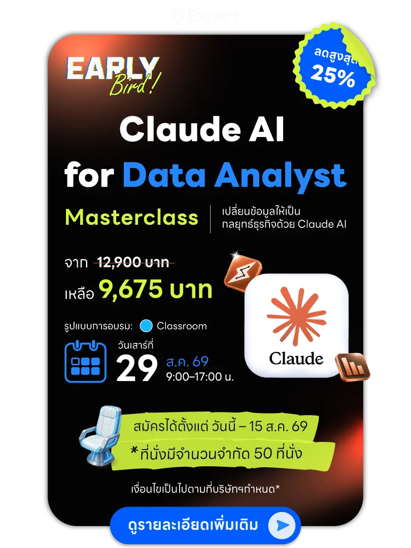 Early Bird Masterclass Claude AI for Data Analyst