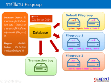 การใช้งาน FileGroup ใน SQL Server 2017