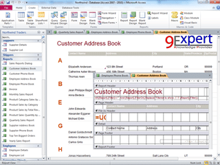 การพัฒนา Report ใน Microsoft Access