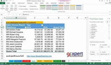 Pivot Table  Pivot Chart เพื่อการวิเคราะห์ข้อมูล Advanced Excel