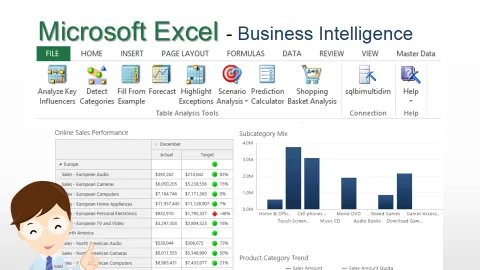 Microsoft Excel Business Intelligence โดยใช้ร่วมกับ Microsoft SQL Server