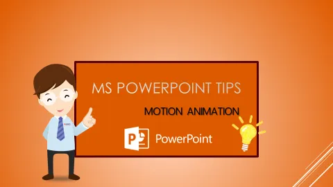 Motion Animation ใน PowerPoint การทำแอนนิเมชันเคลื่อนที่