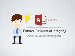 คำศัพท์เกี่ยวกับ Relational Database สำหรับ MS Access ตอนที่ 1 - Enforce Referential Integrity