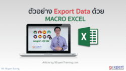 ตัวอย่างการ Export Data ด้วย Macro Excel 