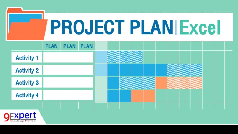 Project Plan โดยใช้ Microsoft Excel