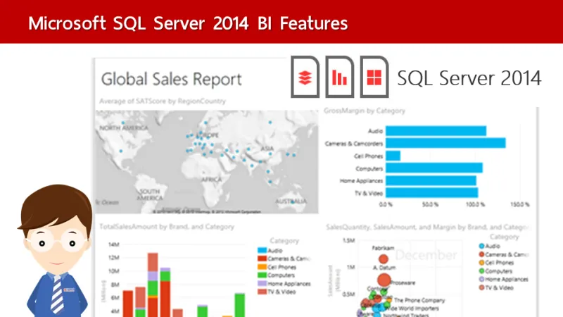 Microsoft SQL Server 2014 Business Intelligence features