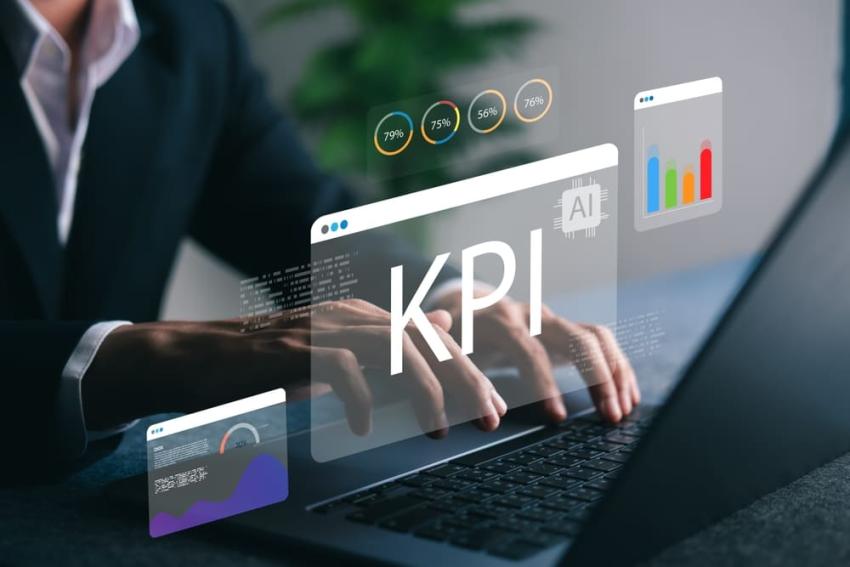 แดชบอร์ด KPI หน้าจอสรุปตัวชี้วัดความสำเร็จขององค์กร
