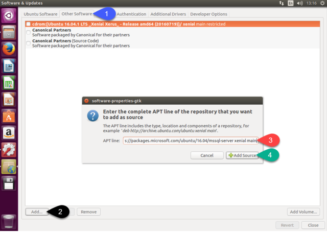 เพิ่มรายการ Repository ของ Microsoft ลงไป