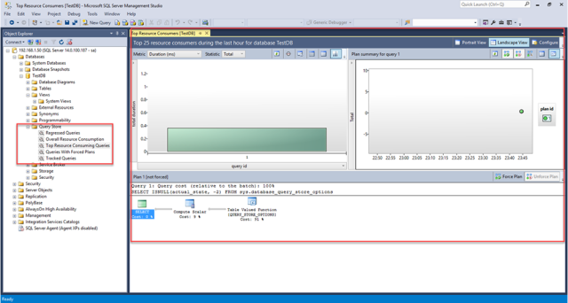 Query Store สามารถบันทึกและนำมาวิเคราะห์ได้