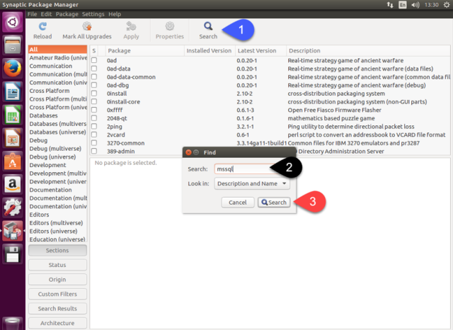 โดยค้นหาด้วยคำว่า mssql