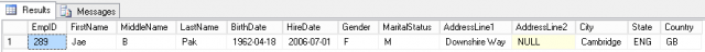 Table Valued Function