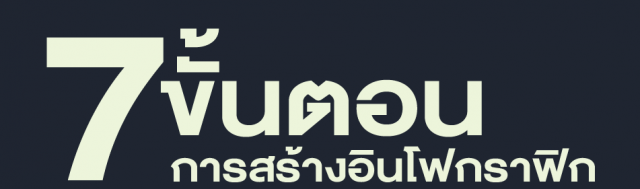 7 ขั้นตอนการสร้างอินโฟกราฟิก