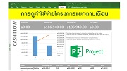 การดูค่าใช้จ่ายโครงการแยกตามเดือนด้วย Microsoft Project